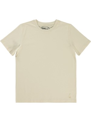 Civil Boys Yelken Nakışlı 10-13 Yaş Tişört - Fil Dişi