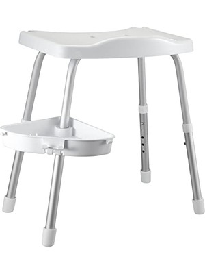 M-KV35-01 Apollo Duşlu Banyo Taburesi, Beyaz