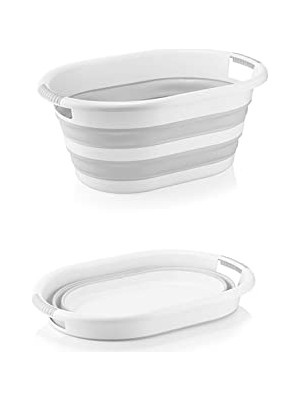 Katlanabilir Plastik Çamaşır Sepeti 25 Lt Silikon Akordiyon Sepet