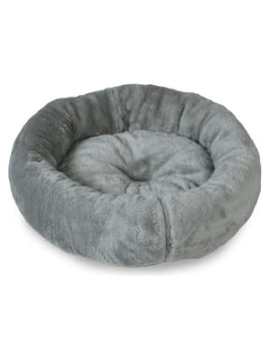 Pufy Kedi Köpek Simit Yatağı Gri 60X60, Gri