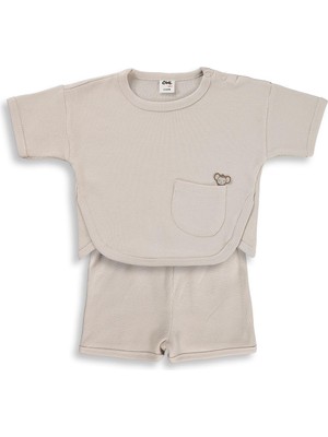 Civil Baby Cepli Basic 6-18 Ay Takım - Bej