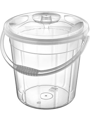 Şeffaf 20 Lt Erzak Depolama Saklama Kovası