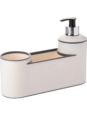 Akrilik Lüx Sıvı Sabunluk, Fırçalık ve Süngerlik Seti