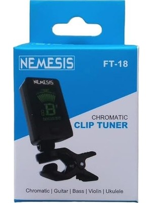 Nemesis Ft-18 Akort Cihazı Tuner Akort Aleti Klipsli Ft-18