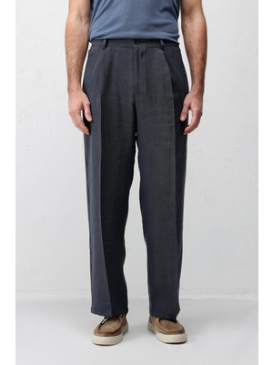 Antioch Lacivert Lyocell Karışımlı Erkek Pantolon