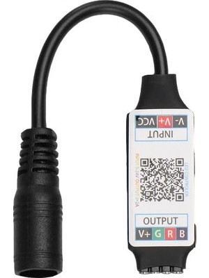 Rgb Şerit LED Kontrol Cihazları - Bluetooth, Sese ve Müziğe Duyarlı, 24 Tuşlu - 6 Amper, 10 Metreye Kadar Rgb Şerit LED Çalıştırır (1, 6 Amper 24 Tuşlu)          [enerji Sınıfı A]