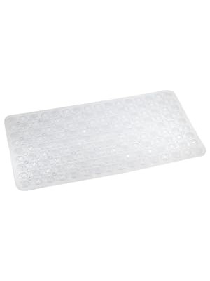 Premium Serisi Banyo - Küvet Içi Kaydırmaz Vantuzlu Oluklu Desenli Diktördgen Paspas 67,5 x 34,5 Cm, Şeffaf