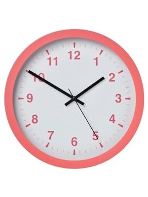 Tjalla Duvar Saati Pembe 28 cm 70540887