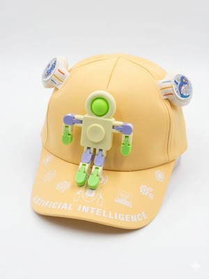 Benitto Kids Kitti 5-8 Yaş Çıkarılabilir Oyuncak Figürlü Çocuk Kep Şapka