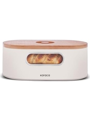 Karaca Stream 2in1 Ekmek Kutusu/kesme Tahtası Cream