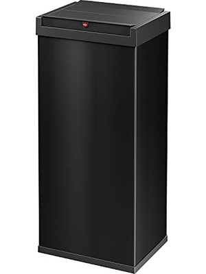 Big-Box Swing Xl Çöp Kutusu | 1 x 52 Litre | Kendinden Kapanan Sallanan Kapak | Çelik Sac | Çöp Torbası Sıkıştırma Çerçevesi | Mutfak Dikdörtgen | Alman Malı Çöp Kutusu | Siyah