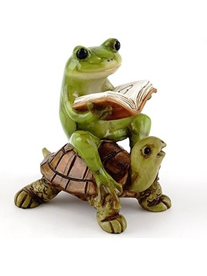 Minyatür Peri Bahçesi ve Teraryum Kurbağa Kaplumbağa Heykeli Okuma Kitabı, Küçük