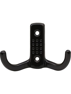 As Noktalı Vestiyer Duvar Askısı Dolap Elbise Askılığı Siyah Metal Askı