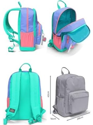 Tuba Toptaş Dört Bölmeli Derin Mavi Ortaokul Çantası - Erkek Çocuk