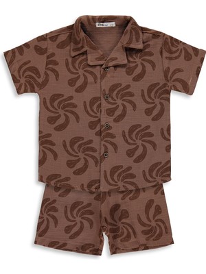 Civil Boys Empirme Gömlekli 2-5 Yaş Takım - Kahve