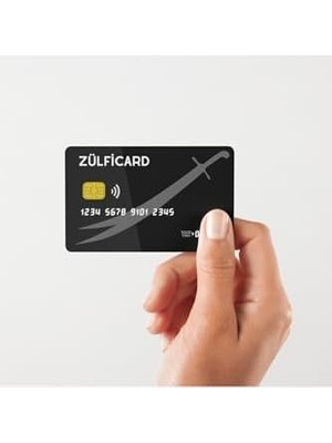 Bey Zülfikar Kart Kaplama Kart Etiketi (Yüksek Kaliteli Baskı)