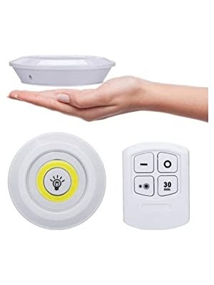 Uzaktan Kumandalı 3'lü Spot LED Lamba Kablosuz Pilli Işıldak