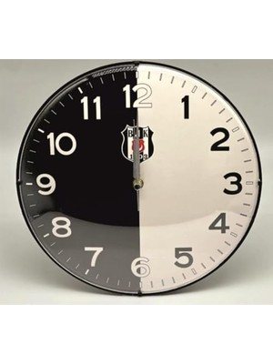 Beşiktaş Lisanslı Duvar Saati Bjk Logolu