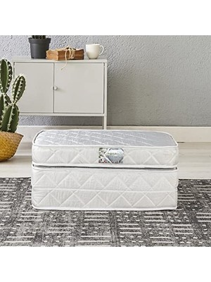 Sleeptown Tek Kişilik Katlanır Yaylı Yatak 90X190 cm Beyaz 90X190