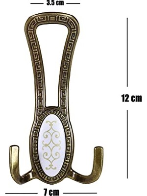 Nobel Portmanto Vestiyer Duvar Askısı Dolap Elbise Askılığı (4 Adet)