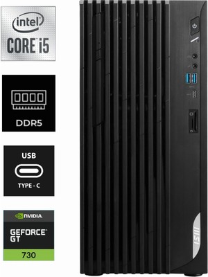 MSI Msı Pro DP180 I5-14400 14A-878EU-K0029 64GB 4tb GT730 4gb W11HOME Masaüstü Bilgisayar