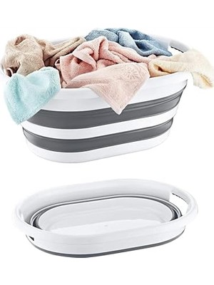 Deconox Katlanabilir Çamaşır Sepeti 27 Litre, Katlanabilir Oyuncak Sepeti, Plastik Çamaşır Sepeti, Katlanabilir Çamaşır Selesi | 27 Litrelik Hacmiyle Ideal Depolama Çözümü!