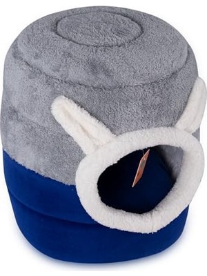 Bypet Silindir Kedi Evi, Gri Mavi