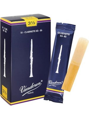CR1035 Bb Klarnet Geleneksel Kamış Mukavemeti 3.5; 10'lu Kutu