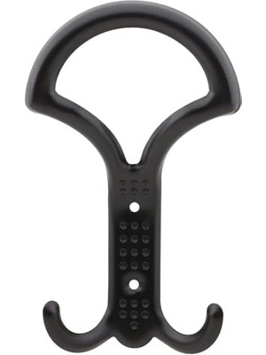 Noktalı Portmanto Vestiyer Duvar Askısı Metal Dolap Elbise Askılığı Siyah 5 Adet