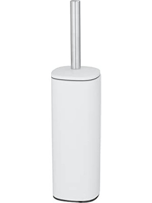 Alassio Tuvalet Fırçası Tutucusu, Beyaz, Metal, 39,2 x 9,3 x 9,3 cm