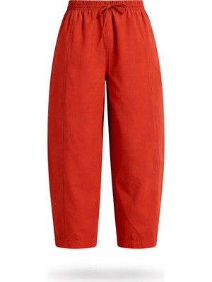 5in1Canpolat Kiremit Beli Lastikli Şalvar Pantolon 0200