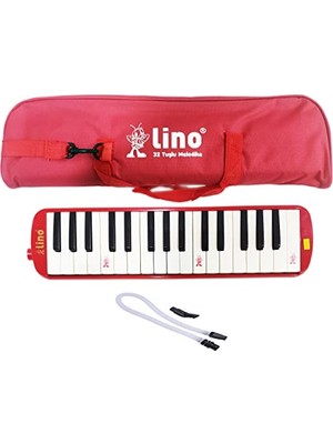 Lino Melodika 32 Tuşlu Bez Çanta Kırmızı