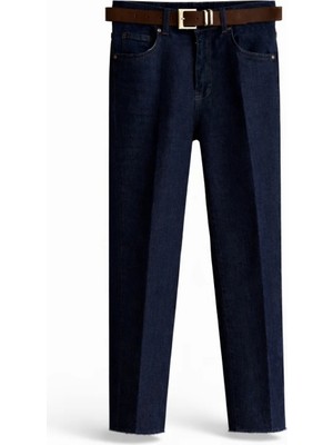 5in1Canpolat Rins Yıkamalı Kemerli Boyfit Jean 102