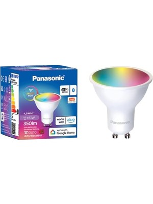 Panasonic LED Akıllı Bluetooth Wi-Fi Rgb GU10 Lamba 4W          [enerji Sınıfı F]