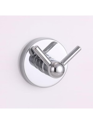 Askılık 2’li Krom Vidalı Paslanmaz Metal Duvar Askılığı Gümüş Renk Banyo Mutfak Havlu Askısı Elbise