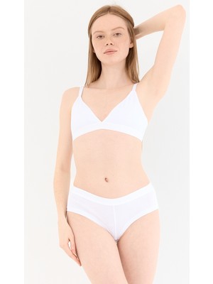 Naphor Touch Beyaz Boyshort Külot