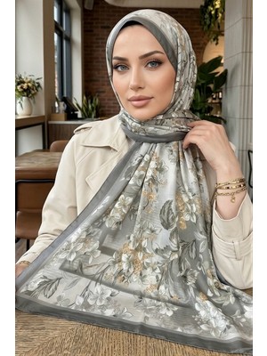 İmaj Butik Haki Desenli Soft Şal