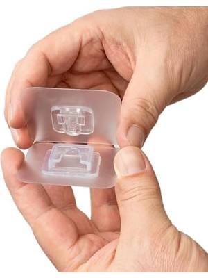 Tuba Toptaş Kendinden Yapışkanlı Çift Taraflı Kanca | 4 Çift | Iz Bırakmayan, Delik Açmayan, Çok Fonksiyonlu Banyo ve Mutfak Su Geçirmez Ev Duvar Askıları