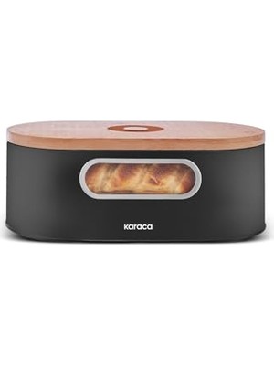 Karaca Stream 2in1 Ekmek Kutusu/kesme Tahtası Black