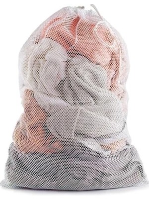 1 Adet File Çamaşır Torbası Hassas Yıkama Filesi Yorgan, Perde, Nevresim Yıkama Torbası, 80X100 cm - 40X60 cm - 35X45 cm Büyük ve Küçük Boy Seçenekleriyle (80X100 Cm)