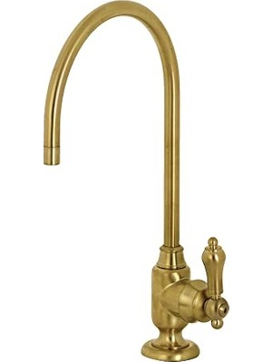 KS5197BAL Heirloom Tek Kulplu Su Filtrasyon Musluğu, Fırçalanmış Pirinç, 11,13 x 6,94 x 5,81