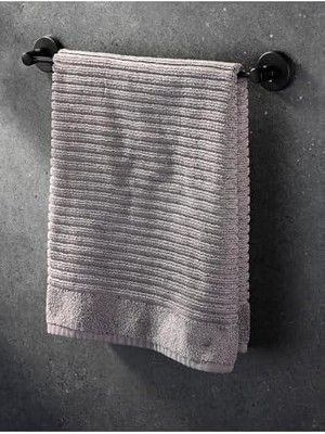 Ister Vidalı Ister Yapışkanlı Paslanmaz Uzun Havluluk Mat Siyah S-101