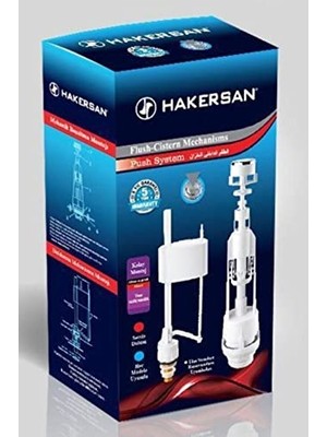 Hakersan Klozet Rezernanuar Iç Takım Flatörü, , Tek Ebat