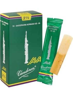SR3025 Soprano Sax Java Reeds Strength 2.5; 10'lu Kutu