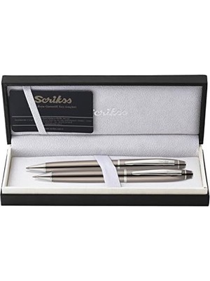 Tuba Toptaş Noble 35 Tükenmez Kalemversatil Kalem Takım Titanyum