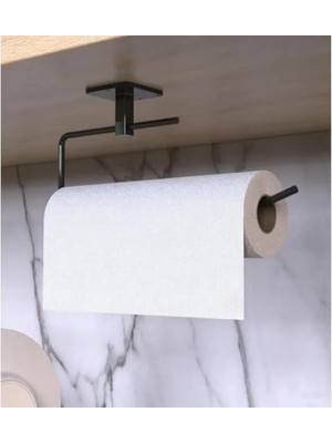 Havlu Askısı Siyah Yapışkanlı Lüks Tasarım Solo Peçetelik Havluluk, Solo Peçetelik Wc Havlu Kağıdı Askısı(Kaliteli ve Yapışkanlı) (Wc)