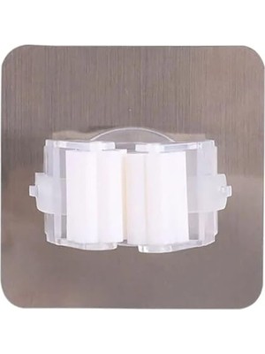 4 Adet Gold Kelebek Yapışkanlı Mop Fırça Sap Tutucu Kepçe Kaşık Organizer Banyo Mutfak Düzenleyici