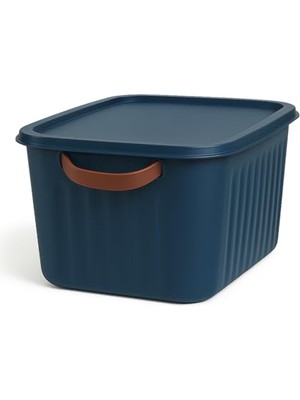 10L Kapaklı Plastik Organizer Kutu – Renkli, Dayanıklı ve Çok Amaçlı Saklama Kutusu (35X25X15 Cm) (Renk Stok Durumuna Göre Gönderilir)