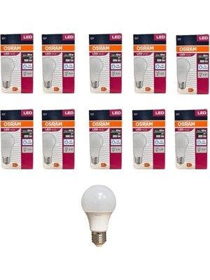 Osram 8.5 Watt LED Ampul 6500K Beyaz E27-10 Adet