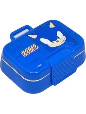 Bento 1030ML Lunchbox Sonic Lisanslı Tek Katlı 2 Bölmeli Paslanmaz Çelik Sefer Tası Yemek Kutu